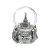 Mini Silver Paris Eiffel Tower Snow Globe 2.5 Inches