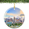 Denver Colorado Christmas Ornament Porcelain Double Sided