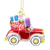 Christmas Car Glass Ornament