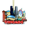 3D Chicago Christmas Ornament