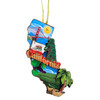 Wooden California Christmas Ornament