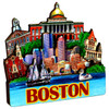 3D Boston Magnet