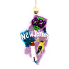 State Of New Jersey Landmarks Glass Ornament