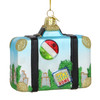 Italy Suitcase Glass Ornament
