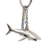 Metal Miami Shark Key Chain