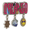 Metal Orlando Magnet 3 Charms