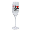I Love NY Champagne Glass