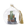 Boston Christmas Ornament Glass Ball