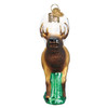 Elk Glass Christmas Ornament