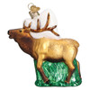 Elk Glass Christmas Ornament