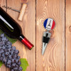 France Flag and Eiffel Tower Wine Bottle Stopper in Gift Box