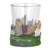 Raleigh Shotglass Color Skyline North Carolina