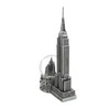 Silver NYC Empire State Building Replica Snow Globe