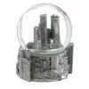 Silver Pittsburgh Skyline Snow Globe 3.5in