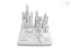 Chicago City Skyline Landmark 3D Model Matte White 4 1/2 Inches 1025