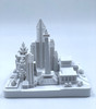 Jakarta City Skyline 3D Model Landmark Replica Square Matte White 4 1/2 Inches