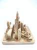 Kuala Lumpur City Skyline 3D Model Landmark Replica Square Rose Gold 4 1/2 Inches