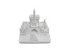 Paris City Skyline 3D Model Landmark Replica Square Matte White 4 ½ Inches