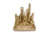 Shanghai City Rose Gold Skyline Landmark 3D Model 4 1/2 inches