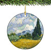 Van Gogh Wheatfield with Cypresses Ornament