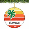 Hawaii Sunset Ornament Porcelain