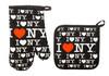 I Love NY Oven Mitt & Pot Holder Set