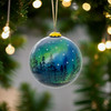 Northern Lights Ornament Glass 3 Inch Ball