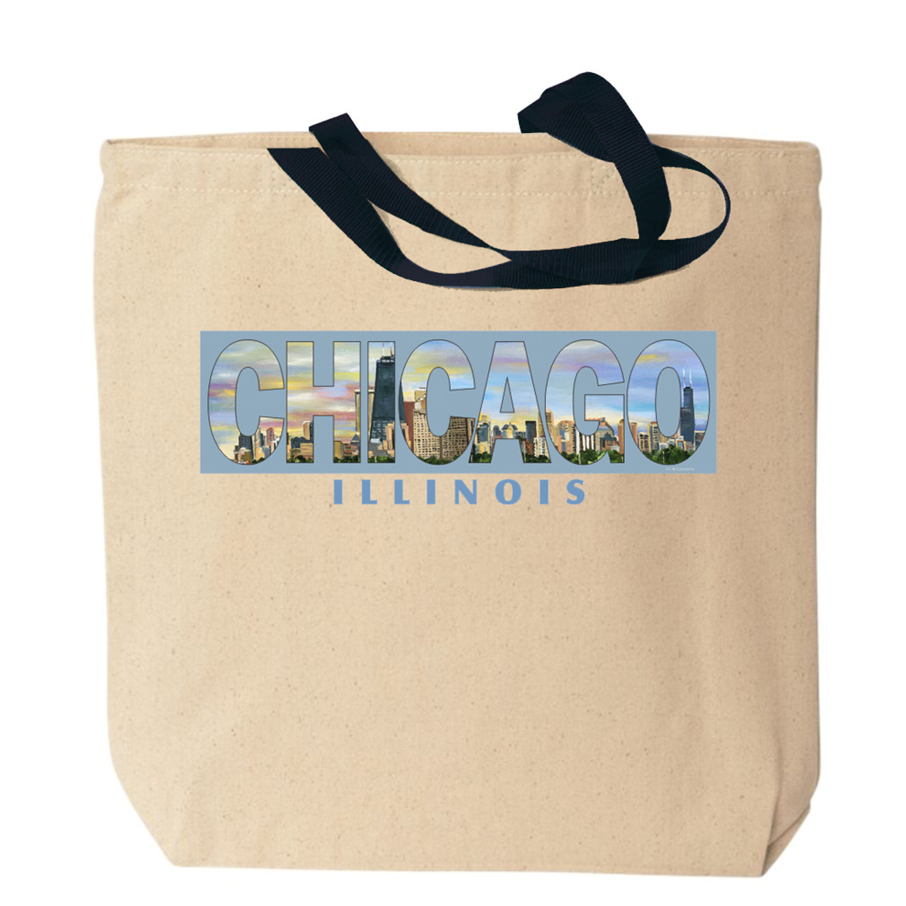 Chicago Photo Canvas Tote Bag