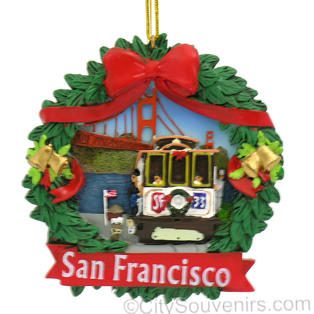 San Francisco Wreath Ornament
