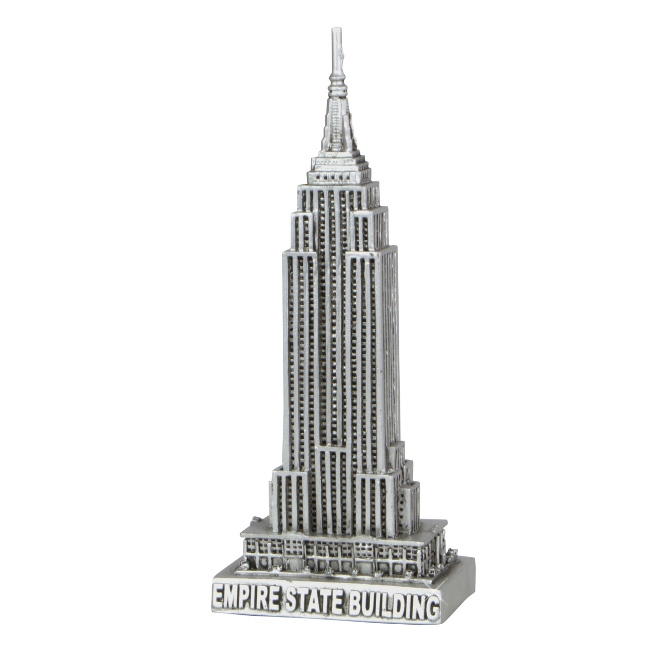 Empire State Building Statue Silver 5 Inch