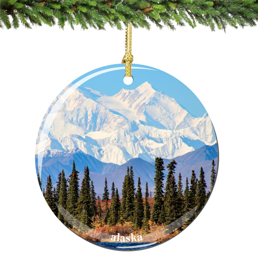 Alaska Christmas Ornament Porcelain