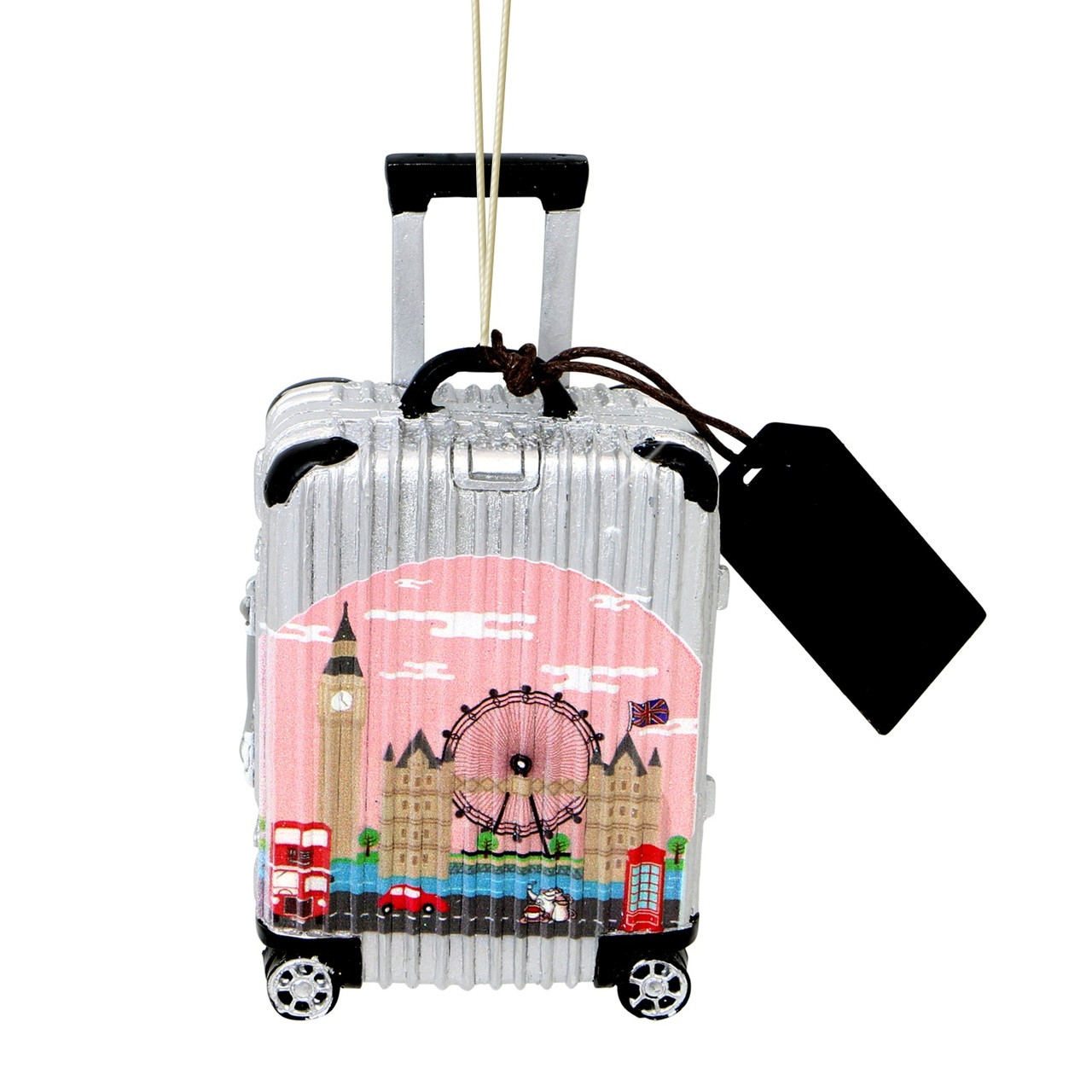 World Traveler London Suitcase Christmas Ornament