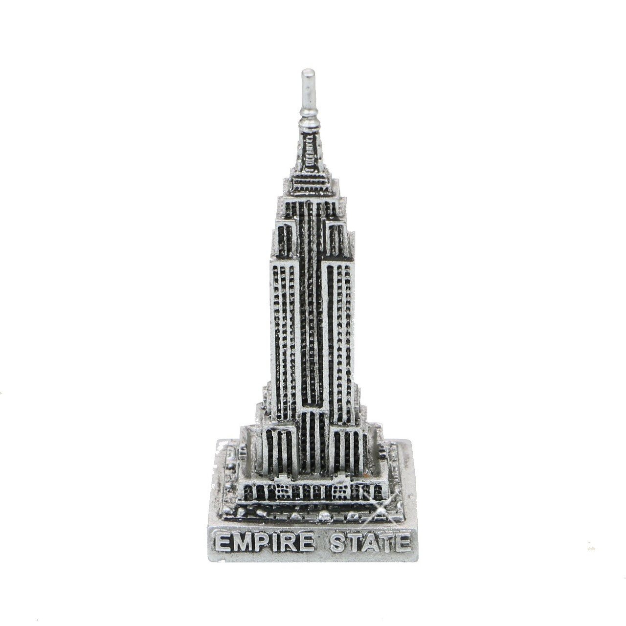 Mini Silver Empire State Building Statue 3 Inches