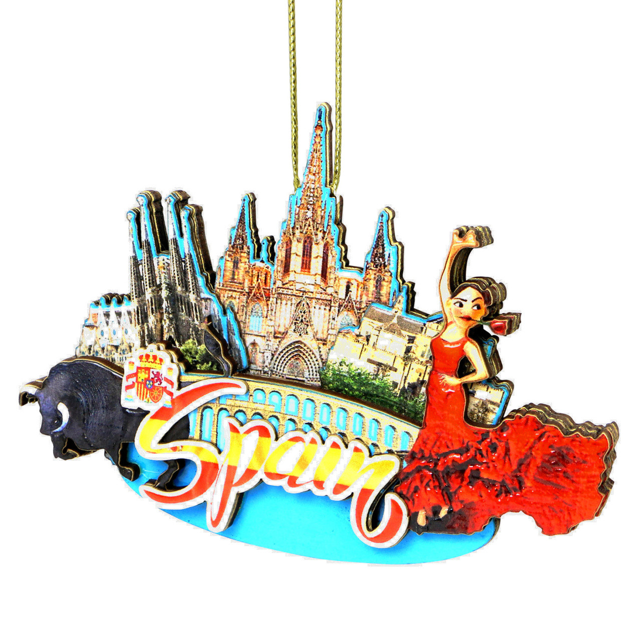 City Skyline Brand Spain Christmas Ornament - Thumbnail 3
