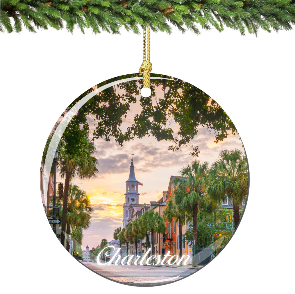 Charleston South Carolina Christmas Ornament Porcelain - Thumbnail 2
