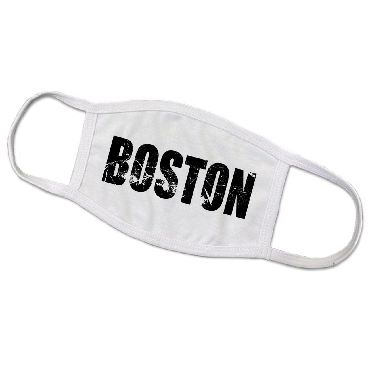 Boston Face Mask Distressed Style