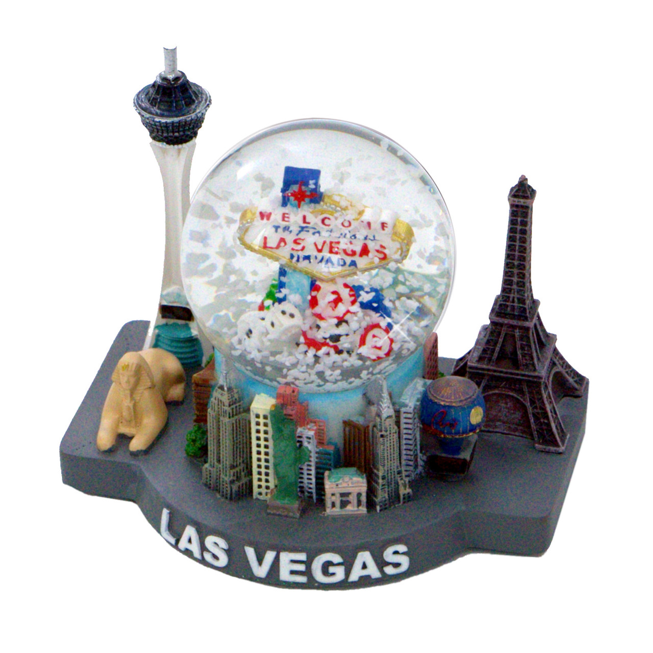 Mini Las Vegas Snow Globe Skyline Replica