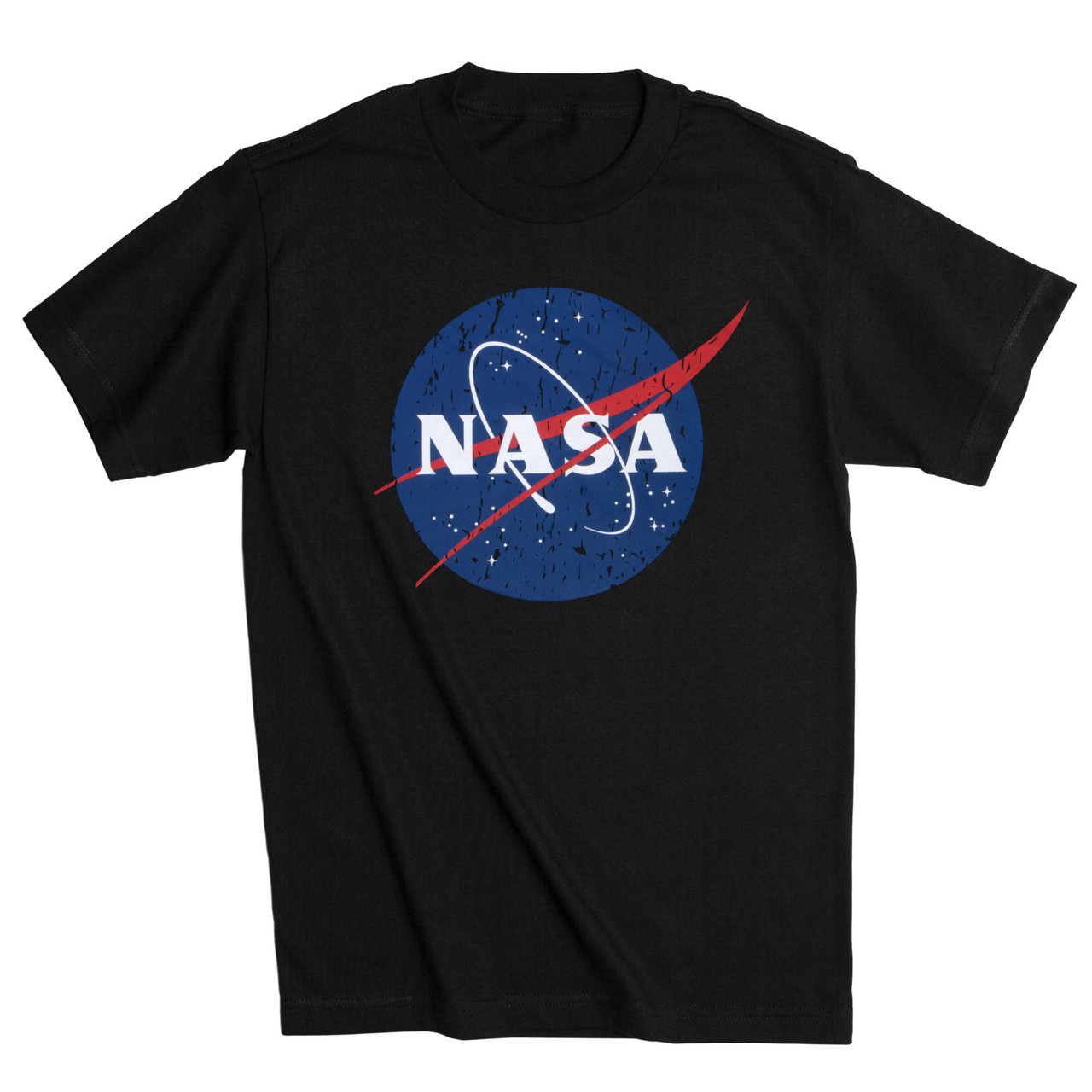 Black NASA T-Shirt with Logo