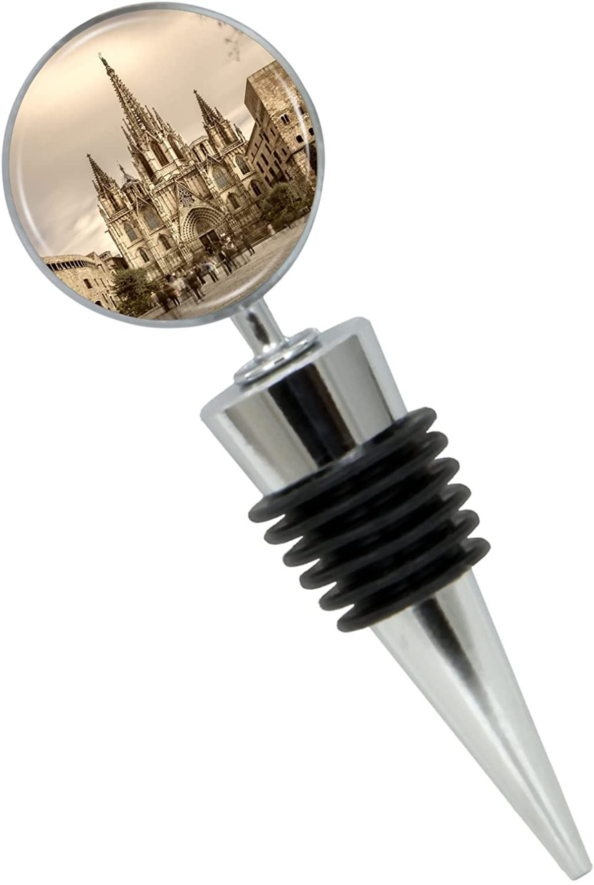 Barcelona Wine Bottle Stopper in Gift Box - Thumbnail 2