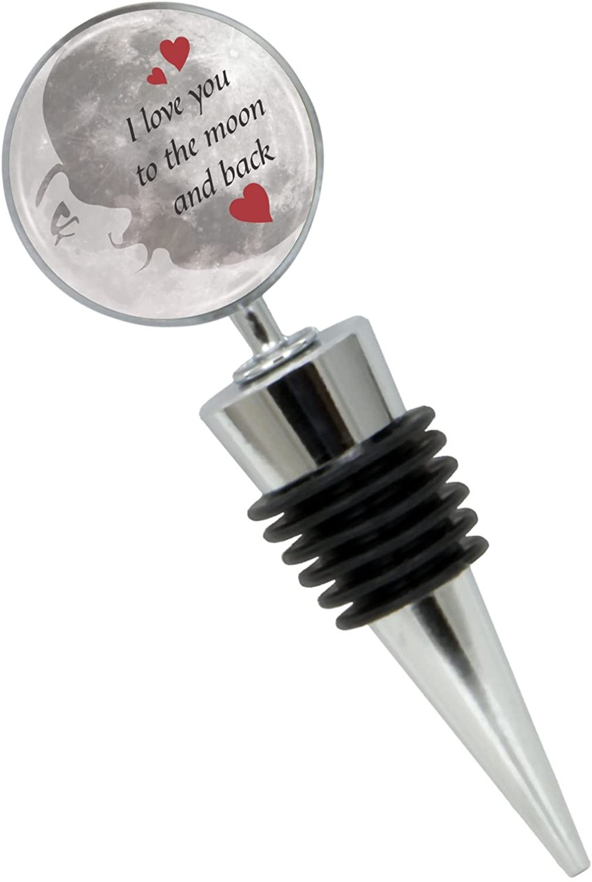 To The Moon and Back Wine Bottle Stopper in Gift Box - Thumbnail 3