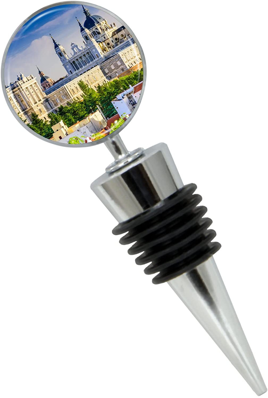Madrid Spain Wine Bottle Stopper in Gift Box - Thumbnail 5