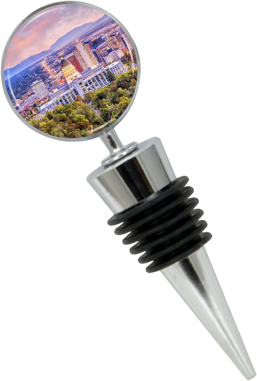 Salt Lake City Wine Bottle Stopper in Gift Box - Thumbnail 2