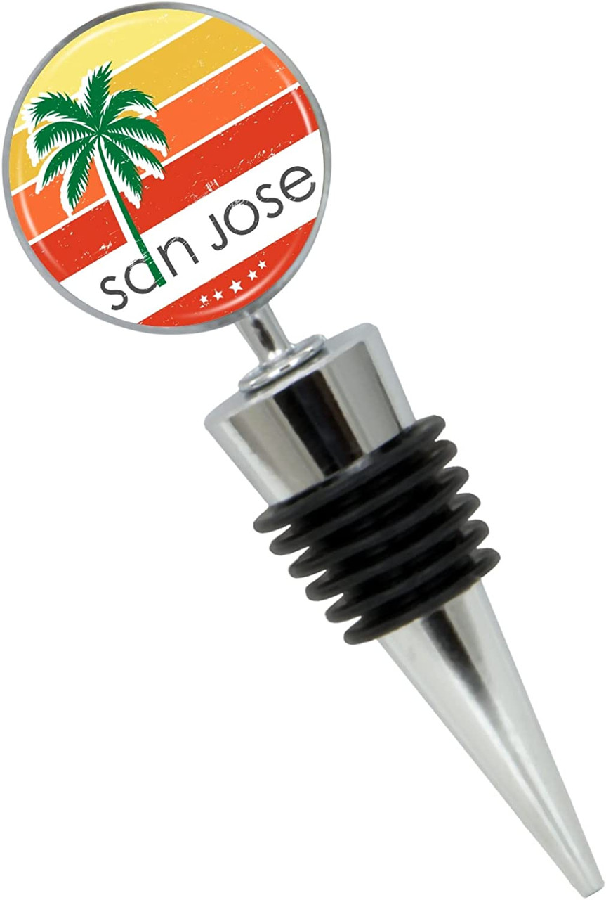 San Jose California Wine Bottle Stopper in Gift Box - Thumbnail 2
