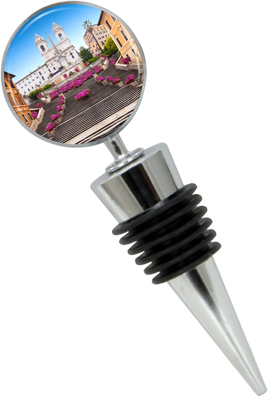 Spanish Steps Wine Bottle Stopper in Gift Box - Thumbnail 2