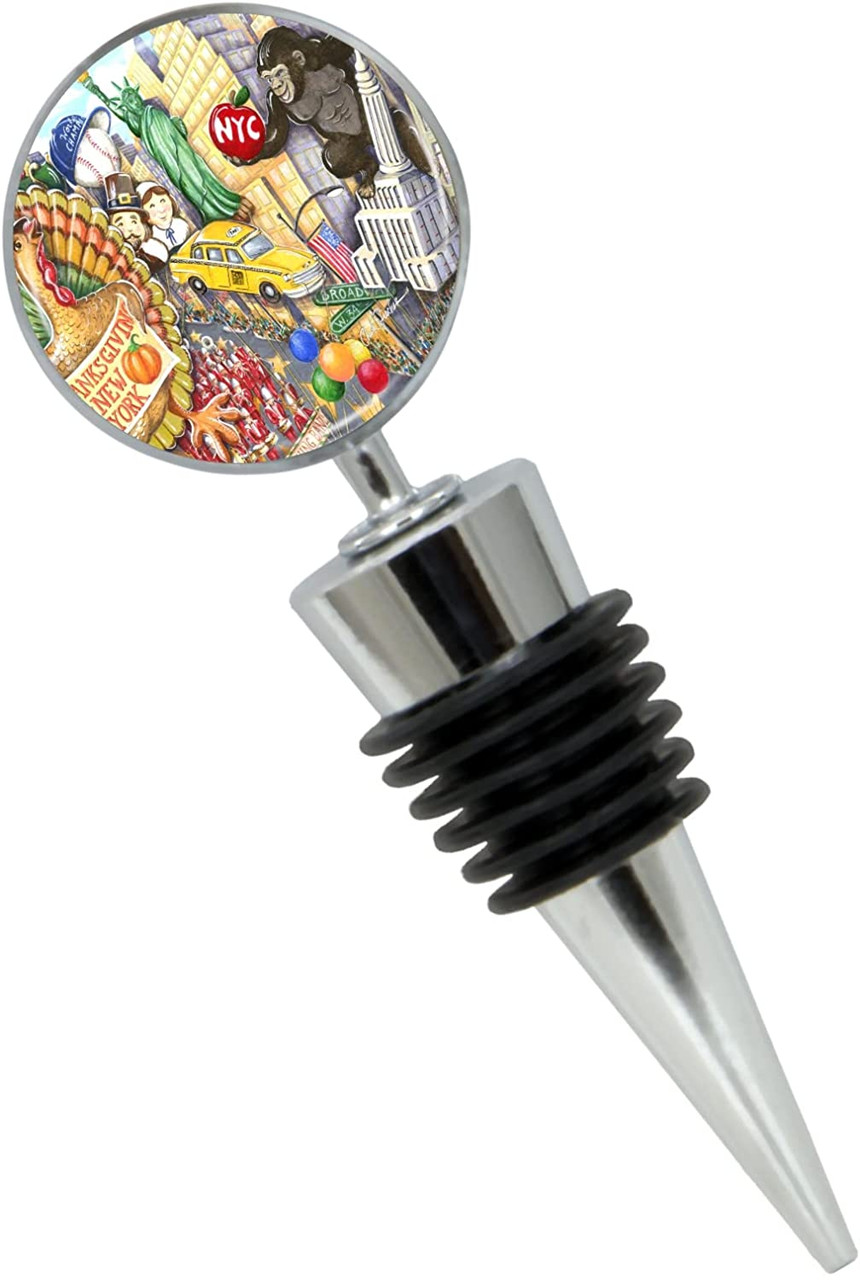Thanksgiving Day Parade Wine Bottle Stopper in Gift Box - Thumbnail 3