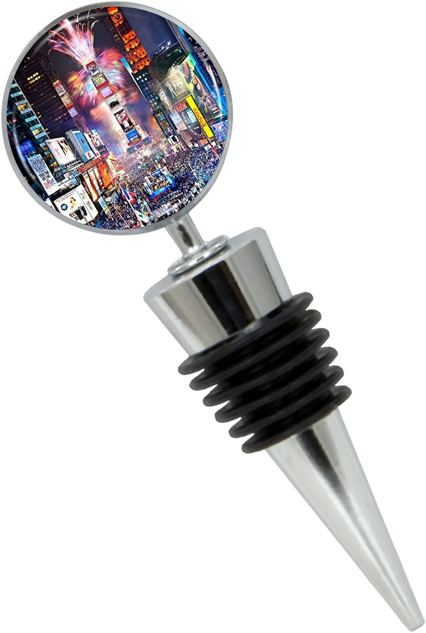 Times Square Wine Bottle Stopper in Gift Box