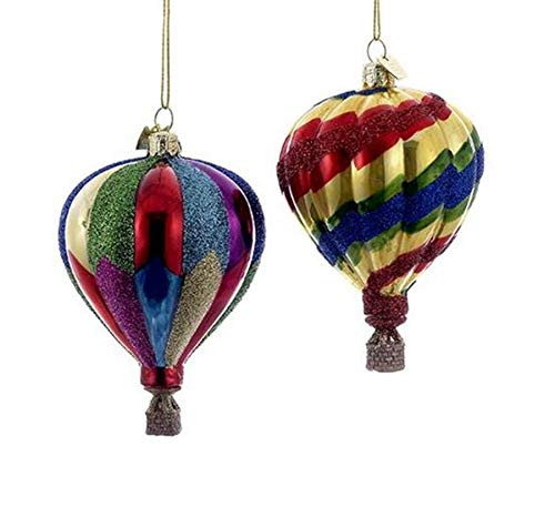 Hot Air Balloon Ornament Set Of 2 - Thumbnail 2