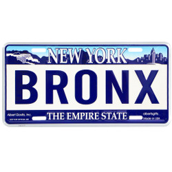 Bronx License Plate