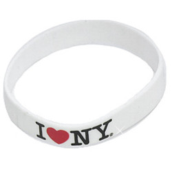 White I Love NY Rubber Bracelet White I Love NY Rubber Bracelet