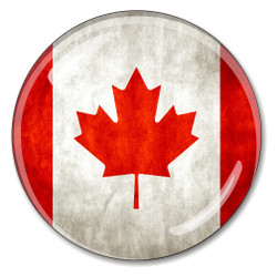 Canadian Flag Crystal Paperweight